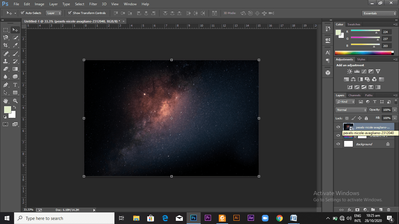 An image in photoshop