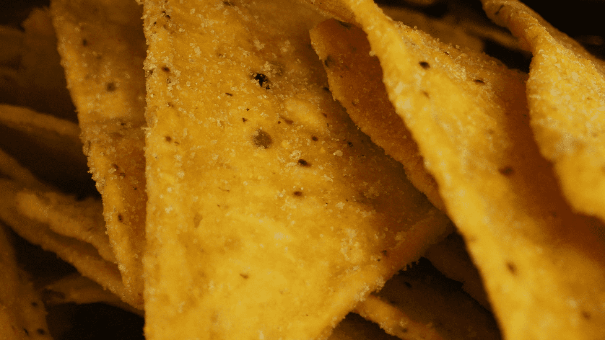 macro photo of tortilla chips